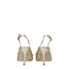 Stuart Weitzman Gold Leather Stiletto Heels Sandals Stuart Weitzman
