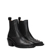 Chloé Black Leather Ankle Boots Chloé