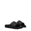 Off-White Black Leather Slippers Sandals Off-White