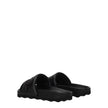 Off-White Black Leather Slippers Sandals Off-White