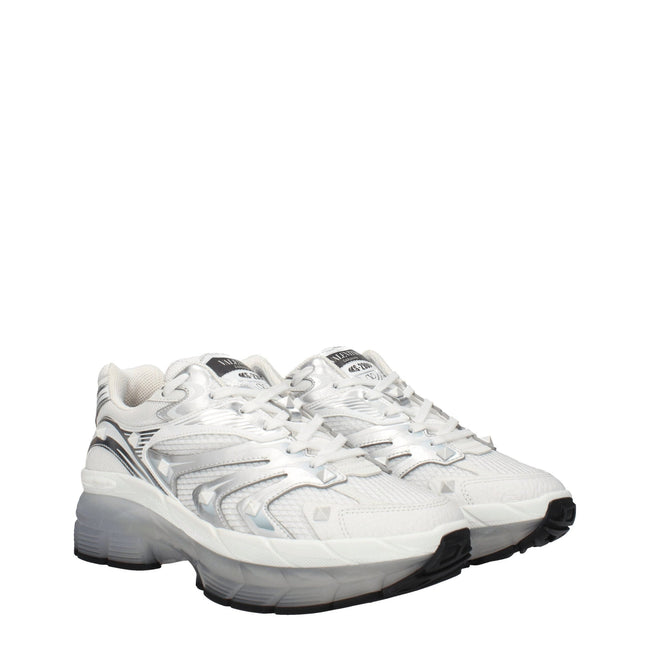 Valentino Garavani White Fabric Athletic Sneakers Valentino Garavani
