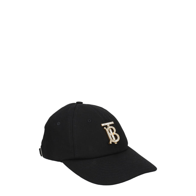Burberry Black Cotton Caps (Baseball Hat) Burberry