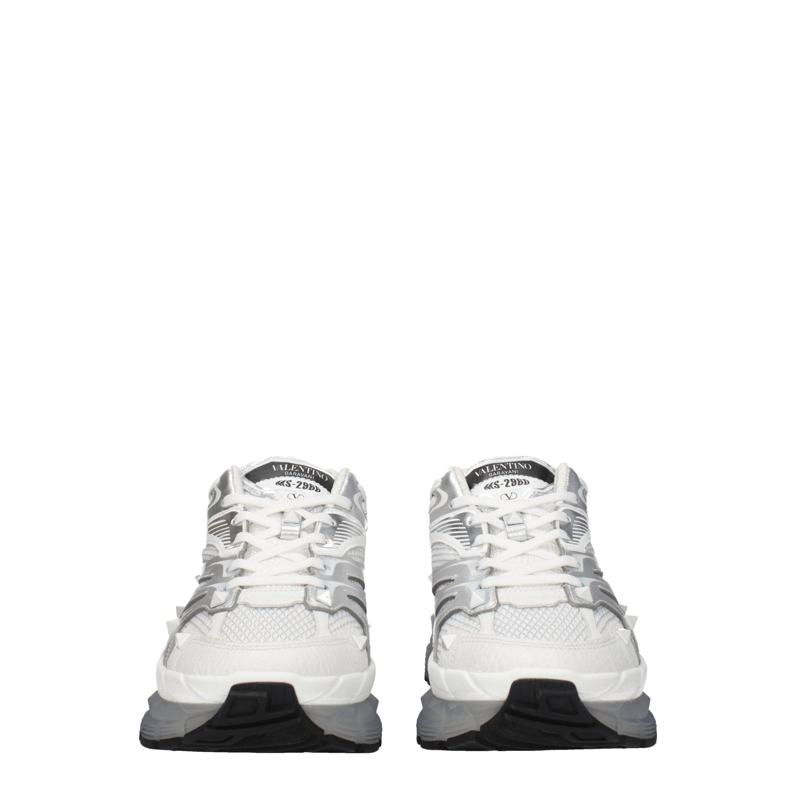 Valentino Garavani White Fabric Athletic Sneakers Valentino Garavani