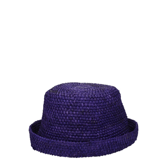 Jacquemus Purple Raffia Hats Jacquemus