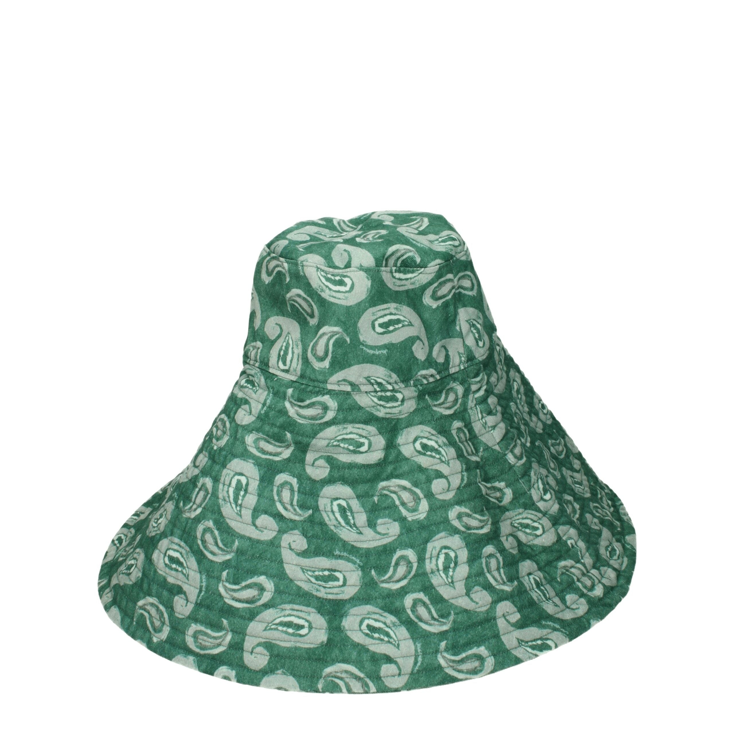 Jacquemus Green Cotton Sunhats Jacquemus