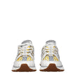 Versace White Fabric Athletic Sneakers Versace