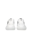 Versace White Leather Low Tops Versace