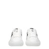 Versace White Leather Low Tops Versace