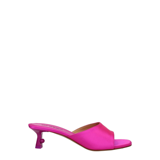 Off-White Pink Satin Stiletto Heels Sandals Off-White