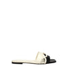 Valentino Garavani Black Leather Slippers Sandals Valentino Garavani