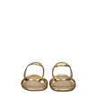 Valentino Garavani Gold Leather Slippers Sandals Valentino Garavani