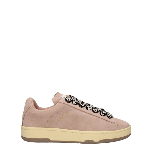 Lanvin Pink Leather Low Tops Lanvin