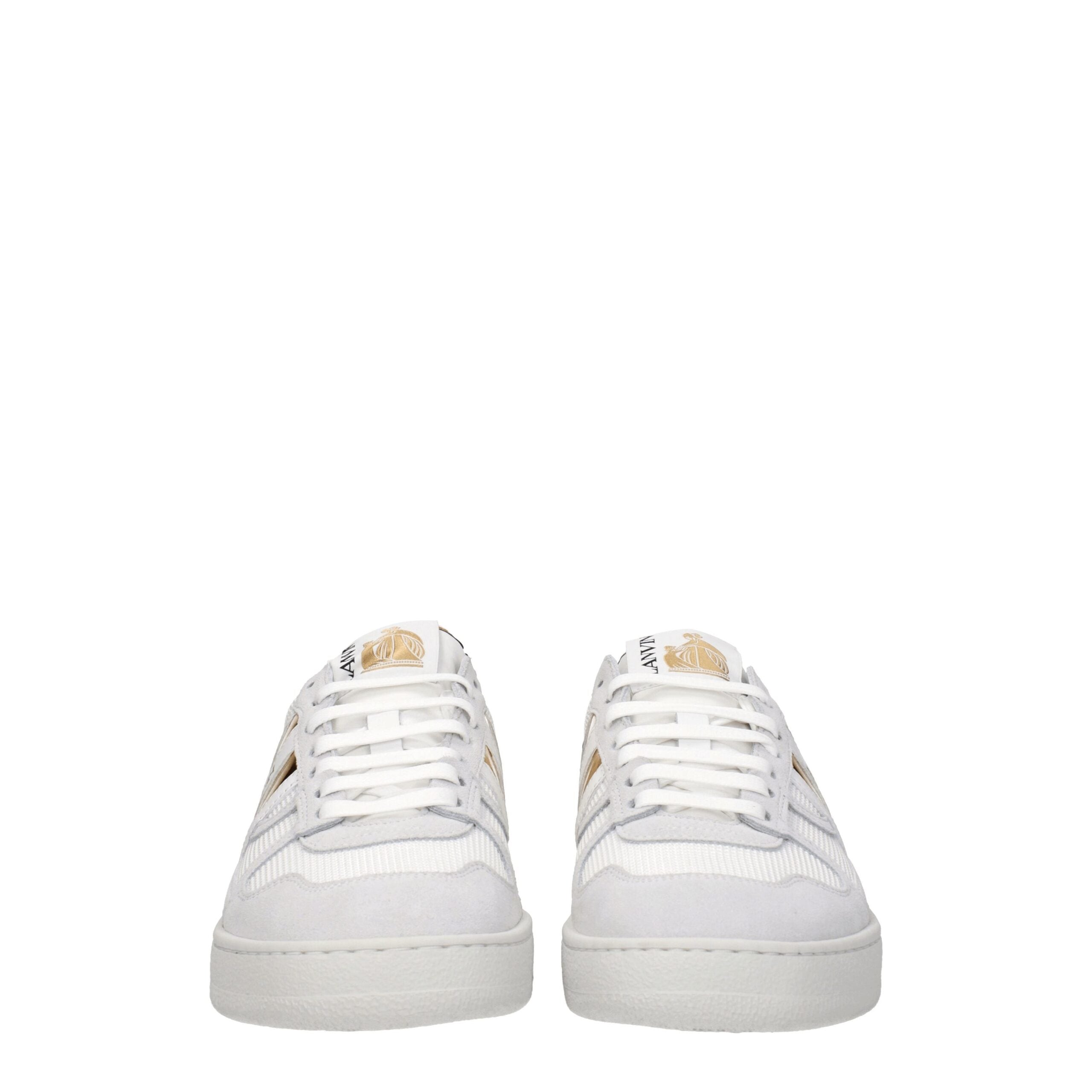 Lanvin White Fabric Low Tops Lanvin