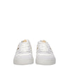 Lanvin White Fabric Low Tops Lanvin