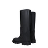 Burberry Black Cotton Rain Boots Burberry