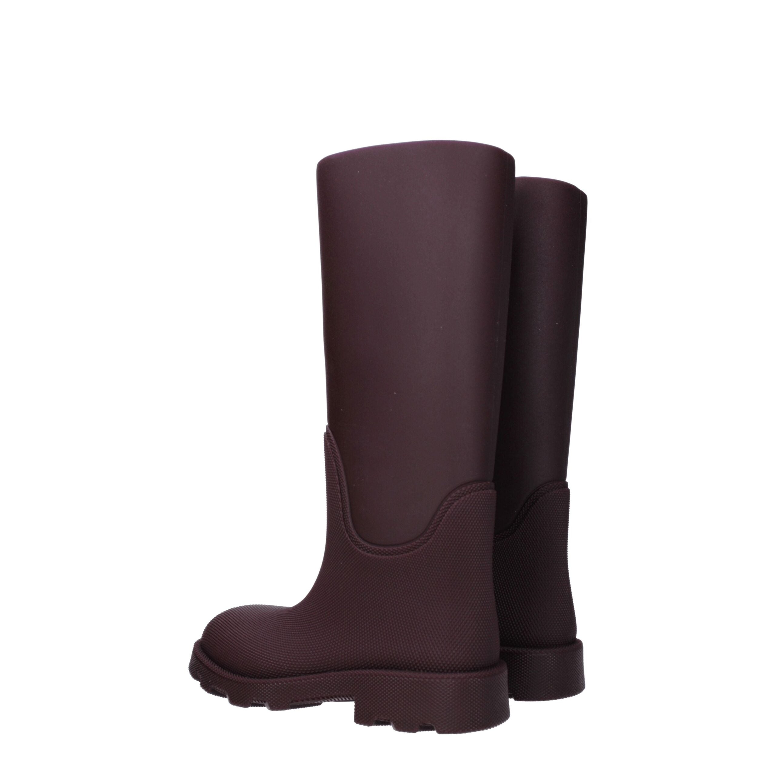 Burberry Red Cotton Rain Boots Burberry