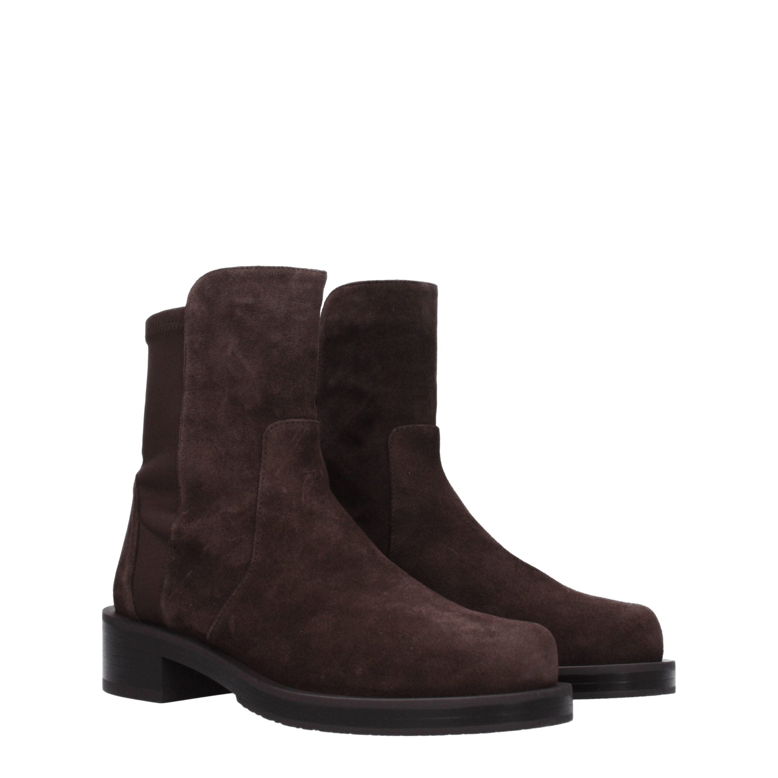 Stuart Weitzman Brown Leather Ankle Boots Stuart Weitzman