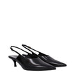 Givenchy Black Leather Mid Heel Pumps Givenchy