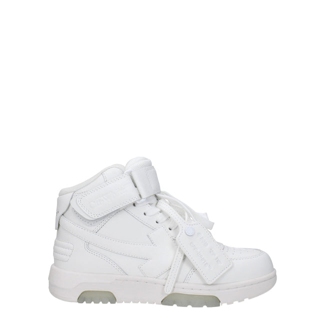 Off-White White Leather High Tops Off-White