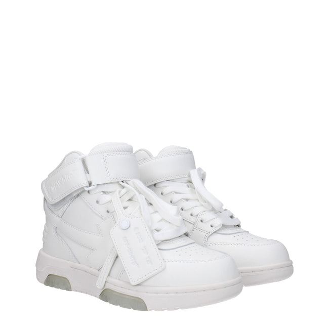 Off-White White Leather High Tops Off-White