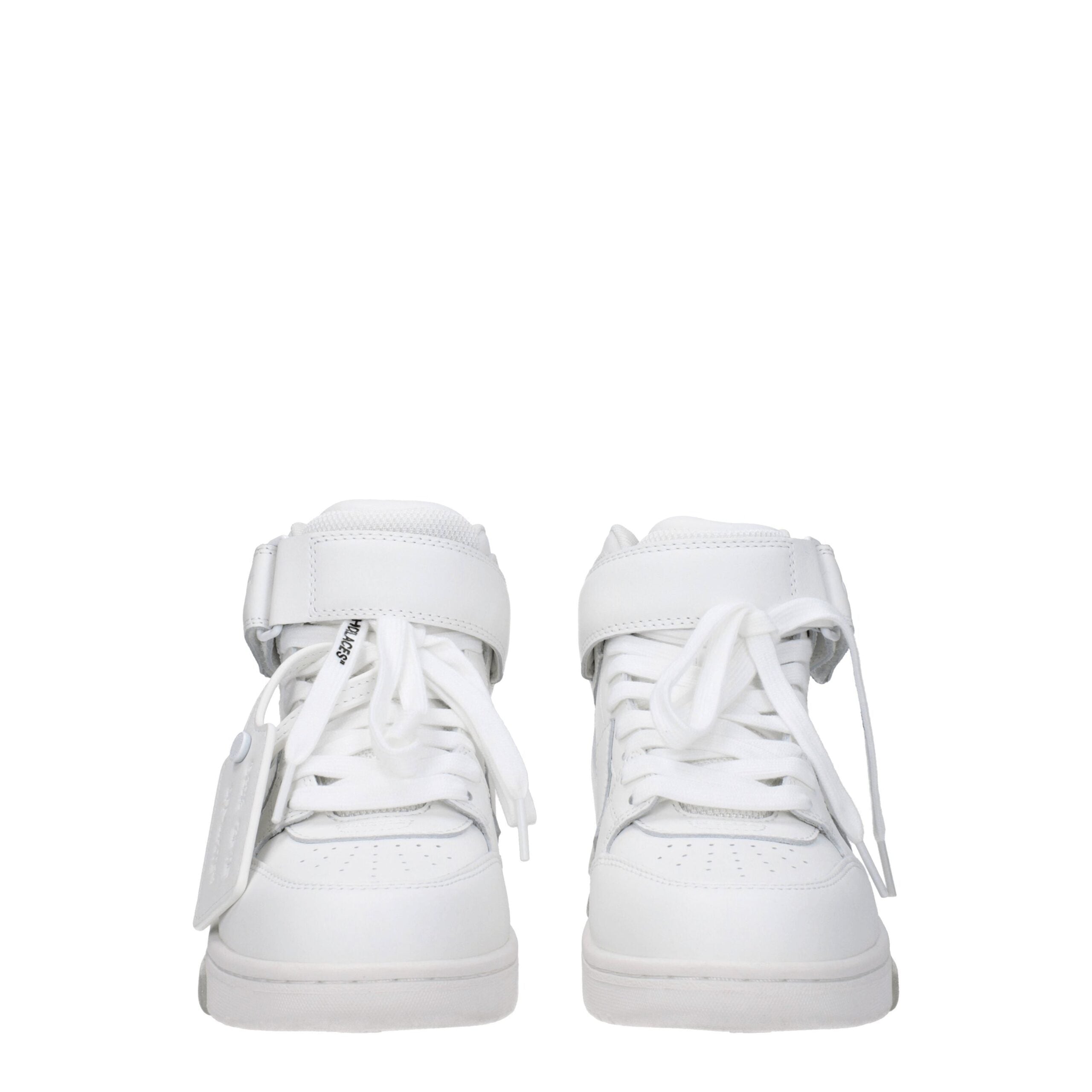Off-White White Leather High Tops Off-White