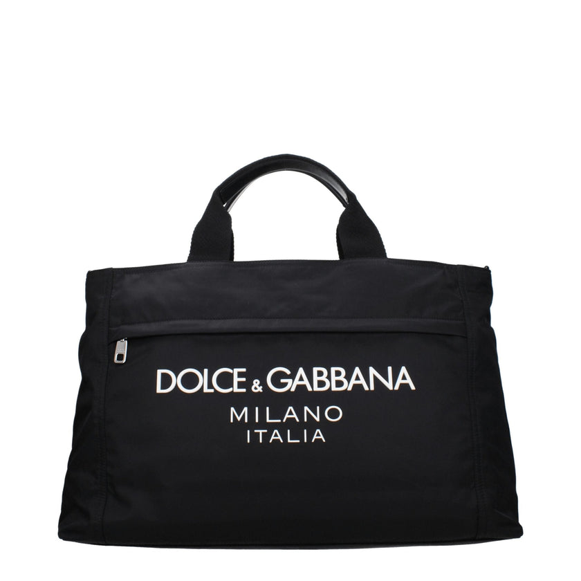 Dolce & Gabbana Black Fabric Luggage And Travel