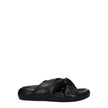 Marni Black Leather Slippers Sandals Marni