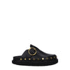 Isabel Marant Black Leather Slippers Sandals Isabel Marant