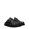 Isabel Marant Black Leather Slippers Sandals Isabel Marant