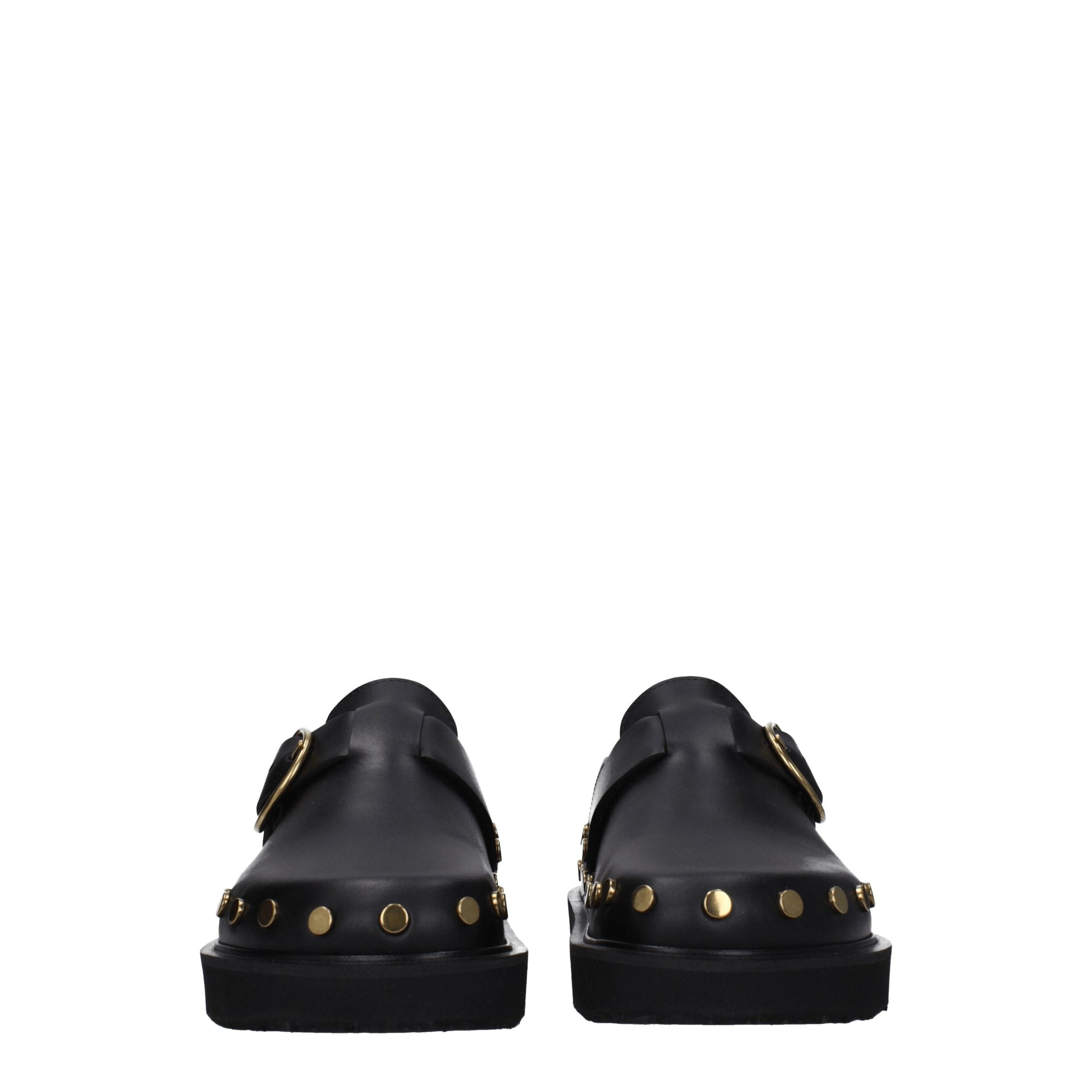 Isabel Marant Black Leather Slippers Sandals Isabel Marant