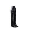 Isabel Marant Black Leather Over The Knee Isabel Marant