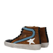 Golden Goose Brown Leather High Tops Golden Goose