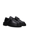 Max Mara Black Leather Oxfords And Derbies Max Mara