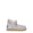 Mou White Leather Ankle Boots Mou