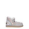Mou White Leather Ankle Boots Mou