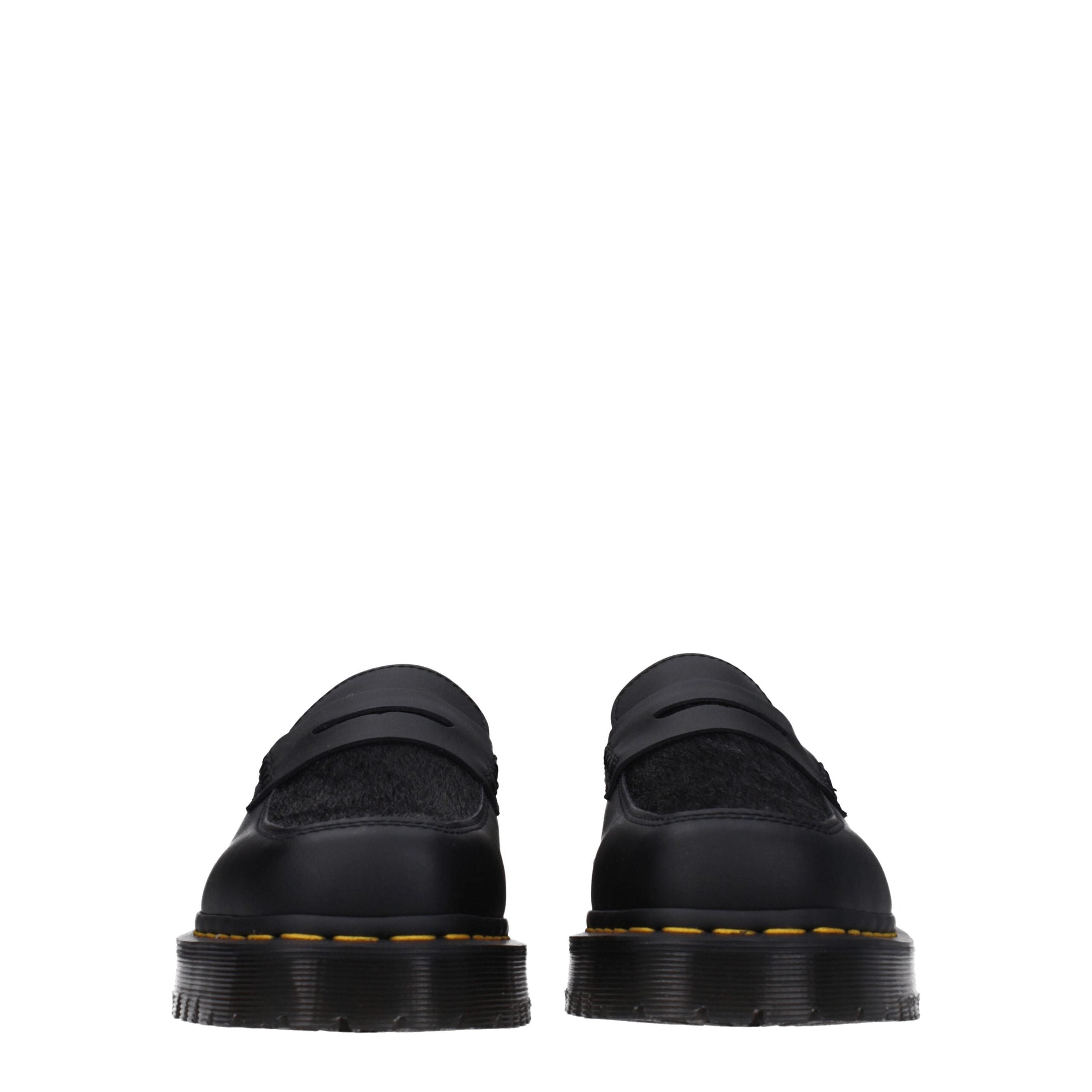 Dr. Martens Black Leather Slip-On Loafers Dr. Martens