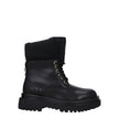 Versace Jeans Black Polyethylene Ankle Boots Versace Jeans