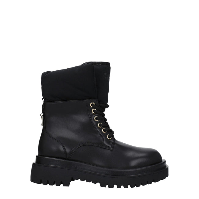 Versace Jeans Black Polyethylene Ankle Boots Versace Jeans