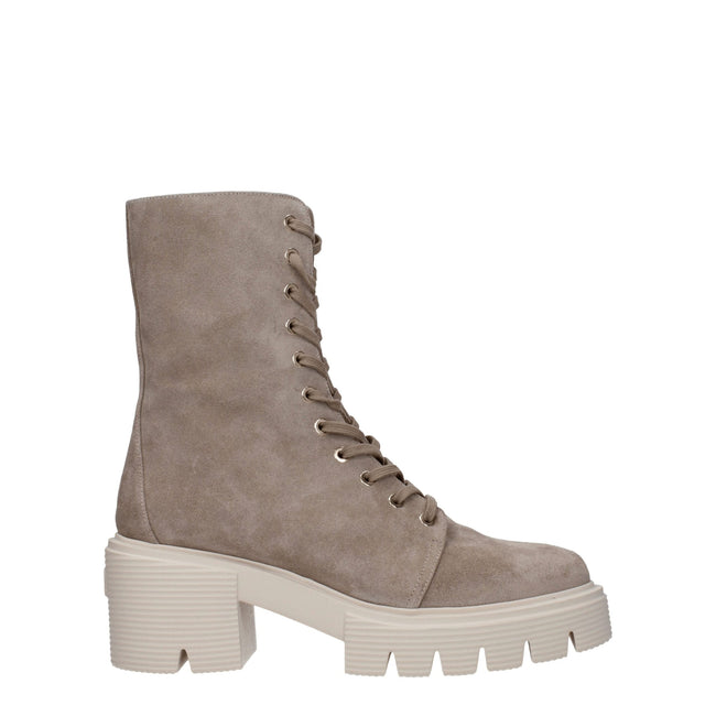Stuart Weitzman Beige Leather Ankle Boots Stuart Weitzman