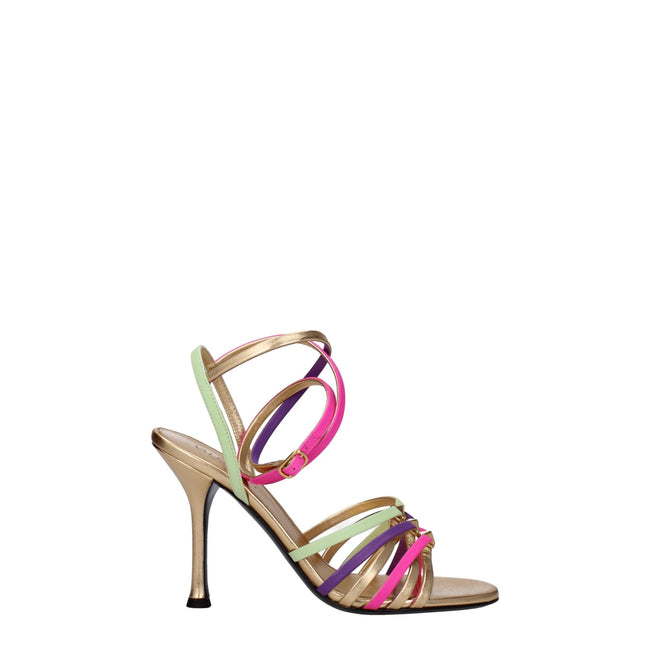 Valentino Garavani Multicolor Leather Stiletto Heels Sandals Valentino Garavani
