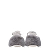 Fendi Gray Mink Slippers Sandals Fendi