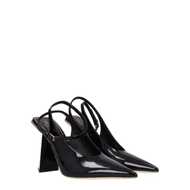 Valentino Garavani Black Leather Sandals Valentino Garavani