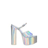 Valentino Garavani Gray Leather Platforms Valentino Garavani