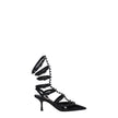 Valentino Garavani Black Leather Stiletto Heels Sandals Valentino Garavani