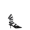 Valentino Garavani Black Leather Stiletto Heels Sandals Valentino Garavani