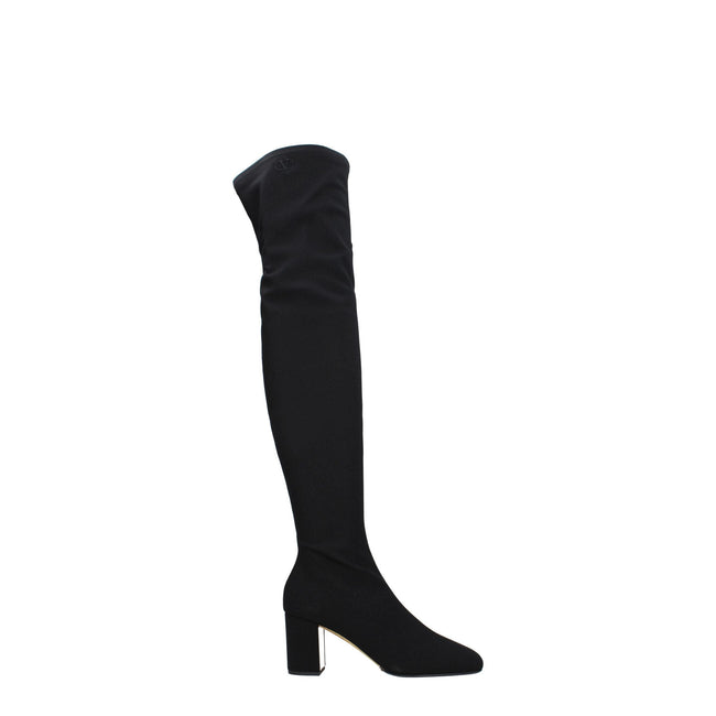 Valentino Garavani Black Fabric Over The Knee Valentino Garavani
