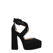 Jimmy Choo Black Satin Platforms Jimmy Choo