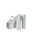 Valentino Garavani Gray Leather Platforms Valentino Garavani