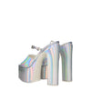 Valentino Garavani Gray Leather Platforms Valentino Garavani
