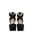 Jimmy Choo Black Satin Platforms Jimmy Choo